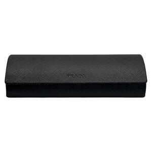 Prada Black Textured Eyeglasses Sunglasses Hard Case Clamshell Authentic